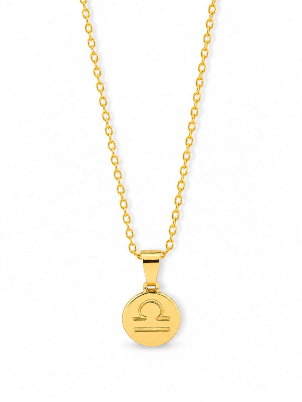 18K Gold Filled Libra Zodiac Pendant Necklace